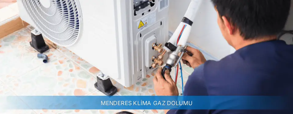 Menderes İlçemi Alarko Carrier Klima Gaz Dolumu